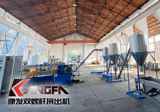雙螺桿造粒機設備螺桿料筒常見故障維修 康發(fā)雙螺桿造粒機