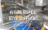 65高扭+PLC，尼龍加纖雙螺桿造粒機(jī)試機(jī)